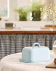 Blue Enamel Butter Box