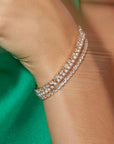 Pearl Tennis Bracelet / 18K Gold Plated