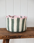 Braided Tulip Basket / Fig