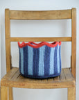 Braided Tulip Basket / Blueberry