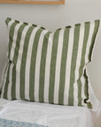 Roma Cushion / Green Stripe