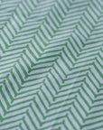 Chevron Print Cotton Napkin / Green