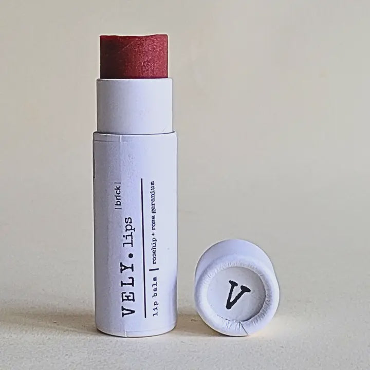 Natural Tinted Lip Balm with Rosehip and Geranium / Brick