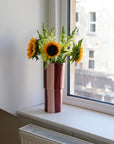 Floki Wide Stripe Vase / Red