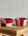 Floki Checkerboard Bowl / Red