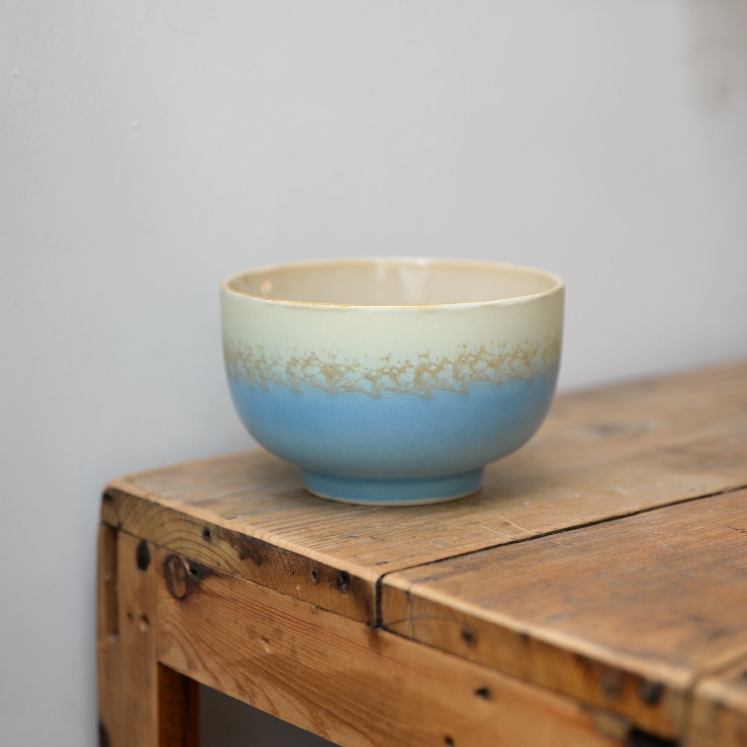 HKliving 70s Ceramic Noodle Bowls / Blue