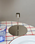 House Doctor Anit Candle Silver Candle Stand in Tall