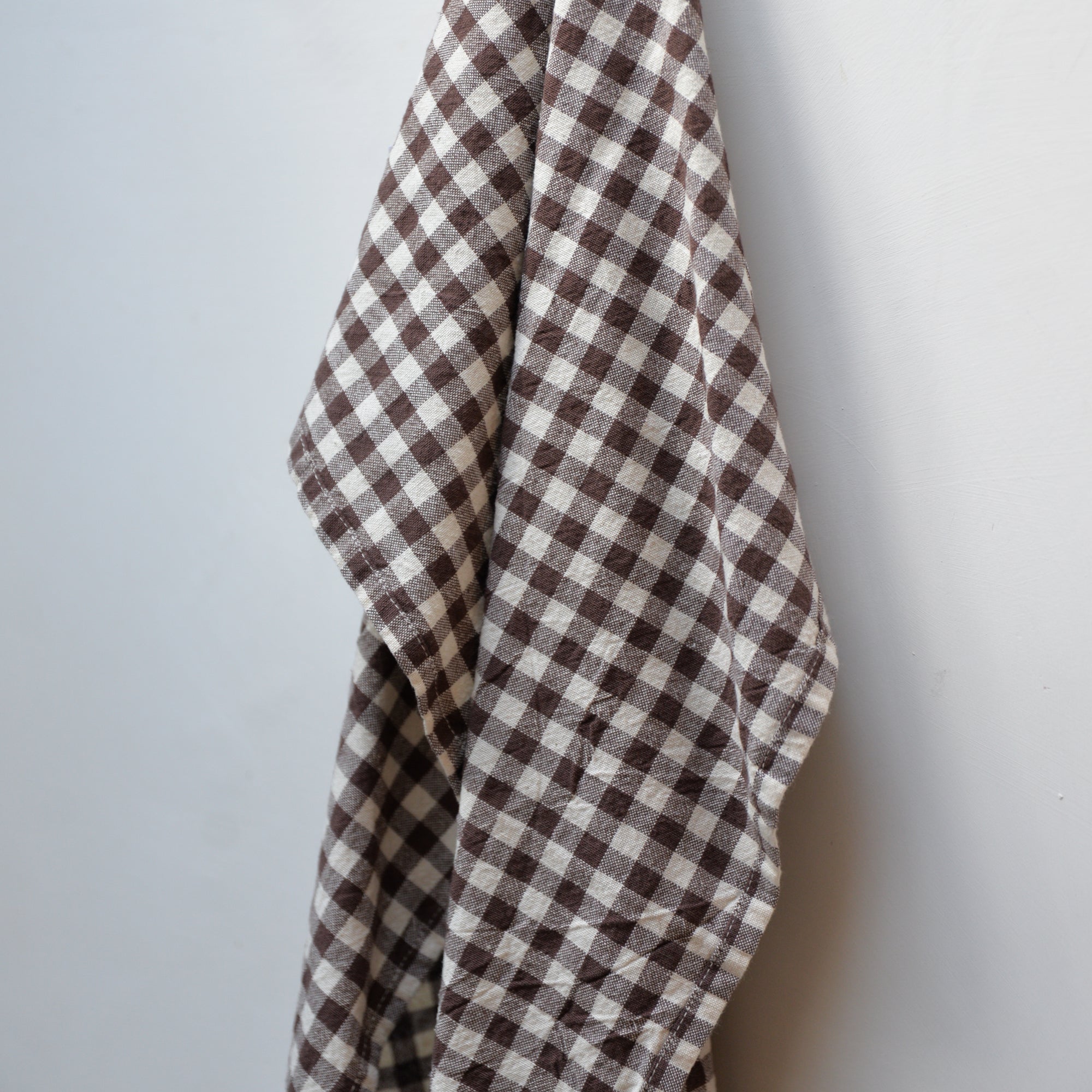 Brown Gingham Thor Tea Towel