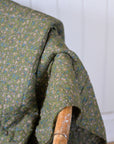 Dark Green Floral Quilt