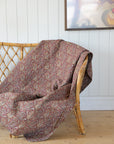 Dark Red Paisley Quilt