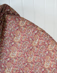 Dark Red Paisley Quilt