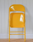 Metal Folding Chair / Yellow