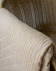 Mustard and Pink Stripe Quilt
