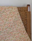 Red and Orange Floral Cotton Quilt