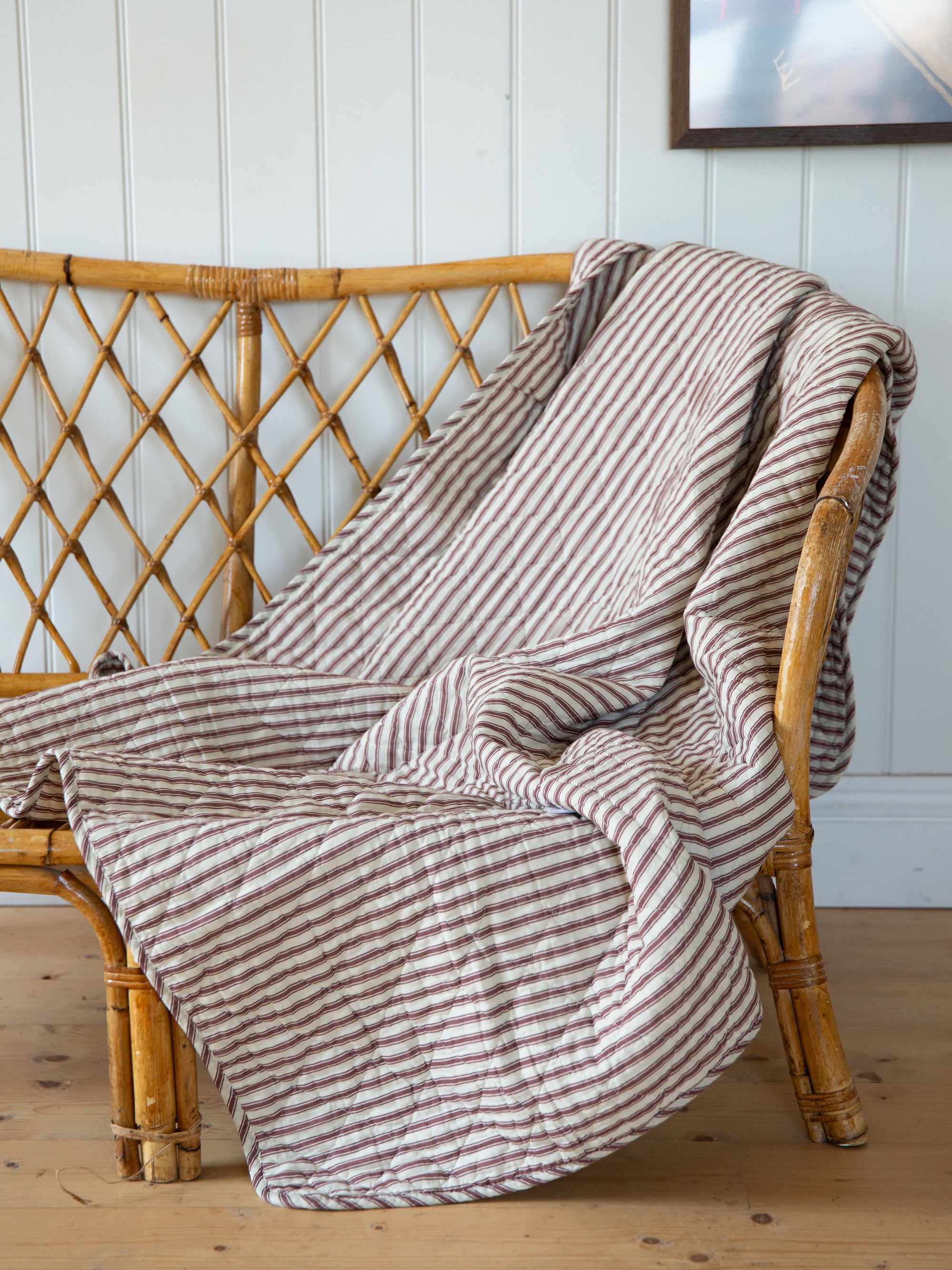 Sand Quilt / Plum Stripes