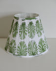 Block Printed Lampshade / Green Shell