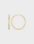 Polished Molten Large Hoop Earrings / 18K Gold Plated
