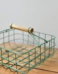 Iron Napkin Basket / Green