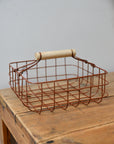 Iron Napkin Basket / Rust
