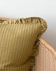 Ruffle Cushion / Tapenade