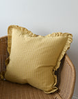 Ruffle Cushion / Yellow