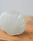 Shell Glass Vase / Cream