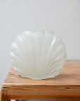 Shell Glass Vase / Cream