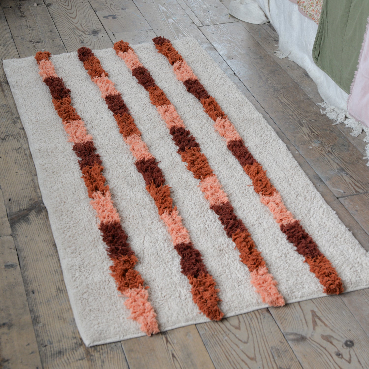 Tufted Cotton Runner Rug