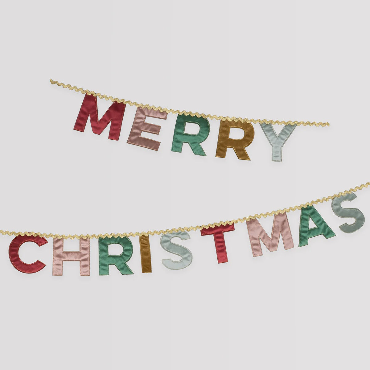 Sumptuous Velvet Merry Christmas Penant Garland