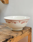 Faustine Patterned Floral Salad Bowl / Burgundy