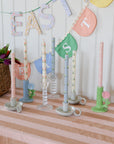 Painted Flower Candles
