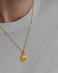 Zodiac Gold Coin Necklaces