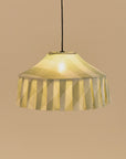 Nicole Fabric Green Striped Pendant Lampshade