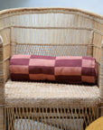 Vibes Cylinder Cushion / Maroon Tiles