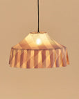 Nicole Fabric Green Patterned Pendant Lampshade