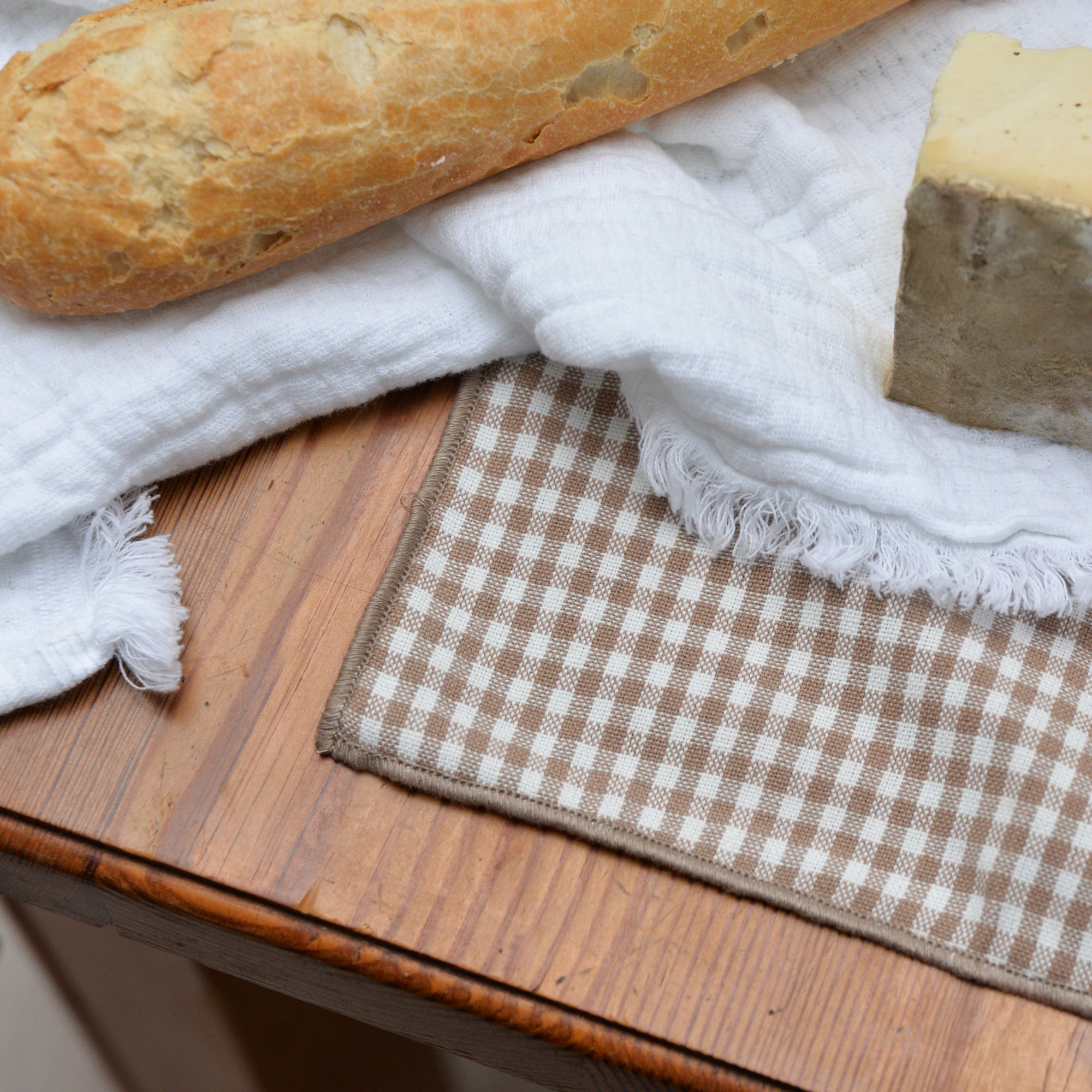 Brigitte Brown Gingham Placemat
