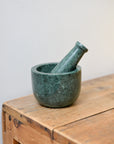 Pestle and Mortar / Dark Green Marble