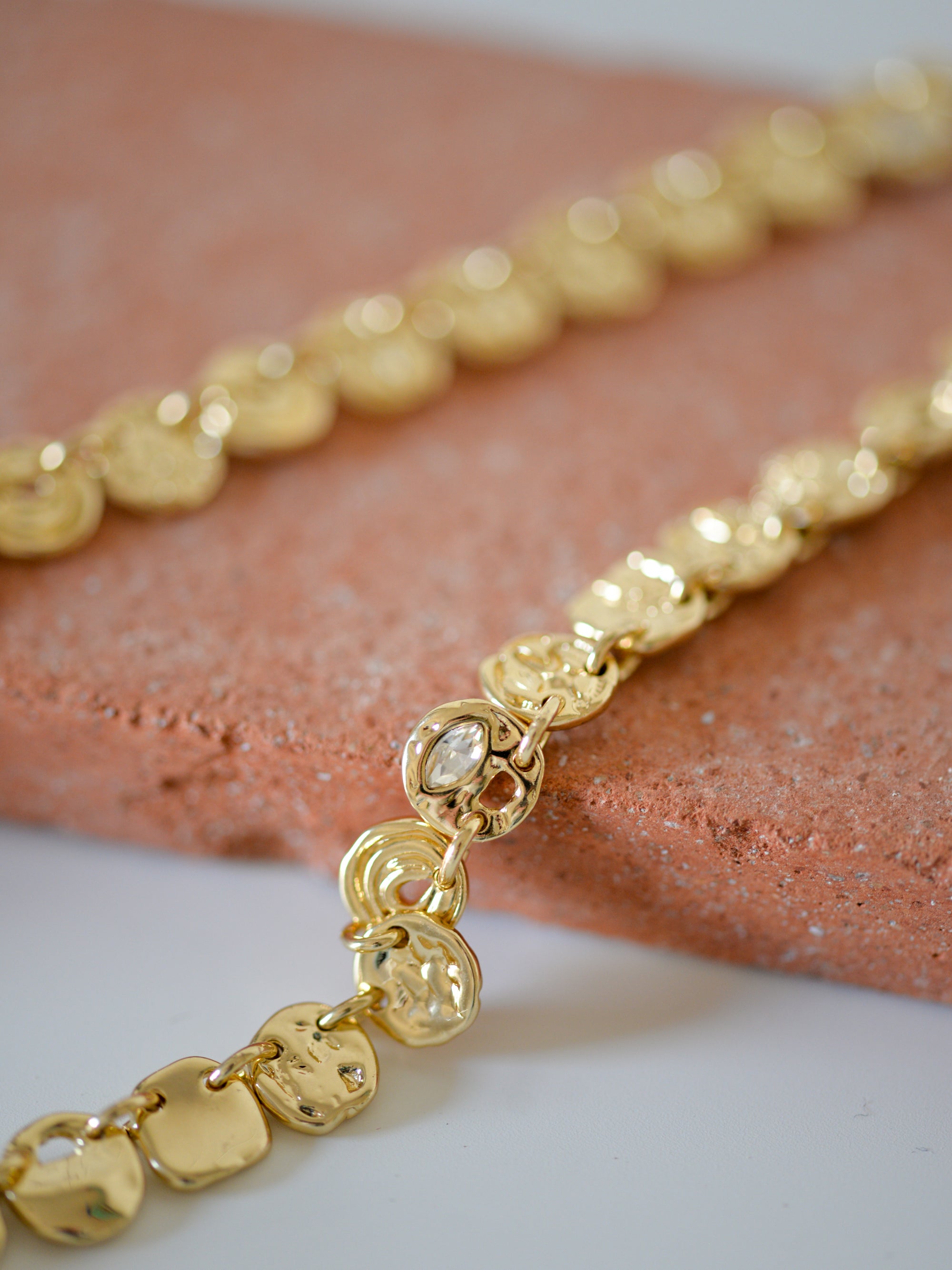 FIRE necklace gold-plated