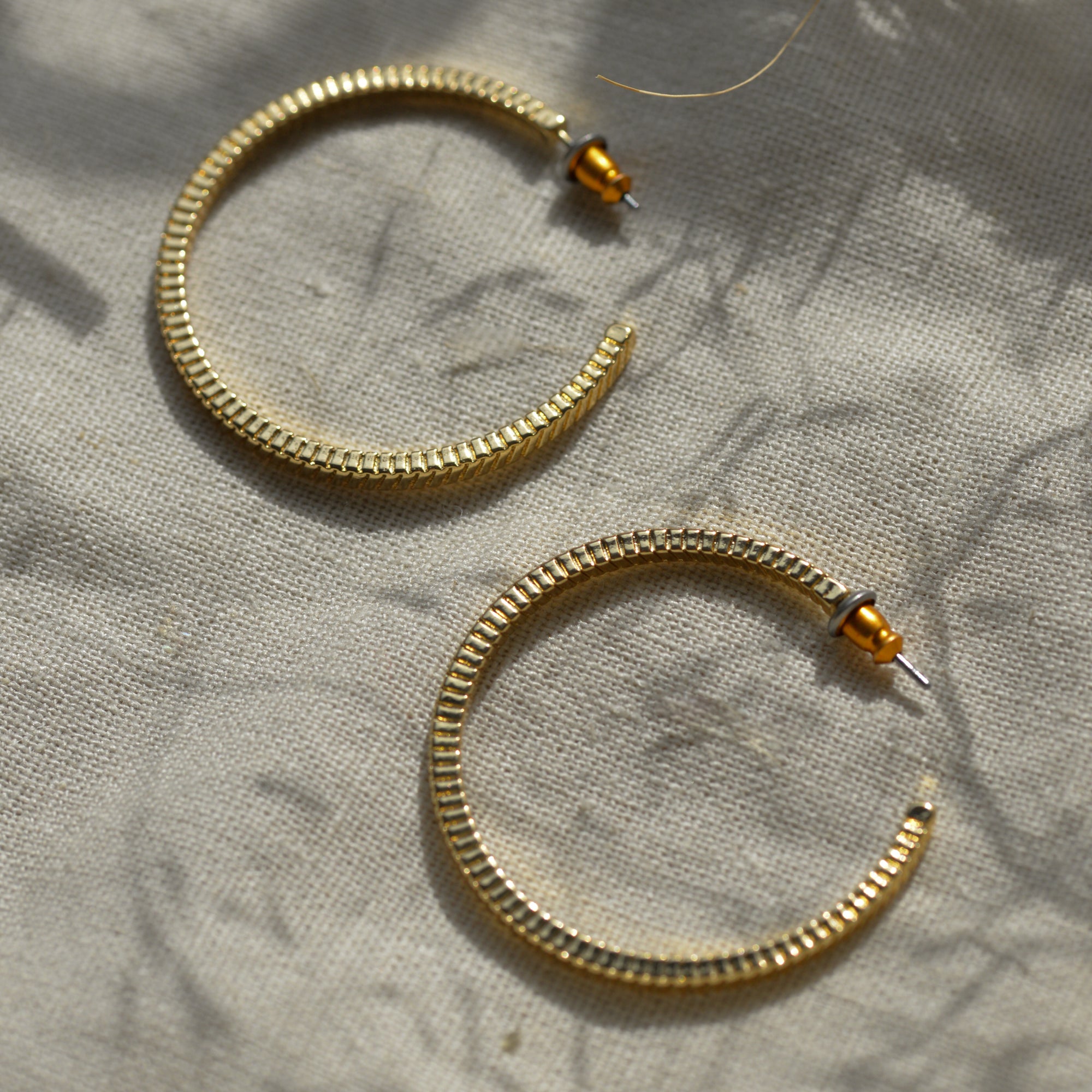 Lidia Recycled Hoops / Gold and Silver