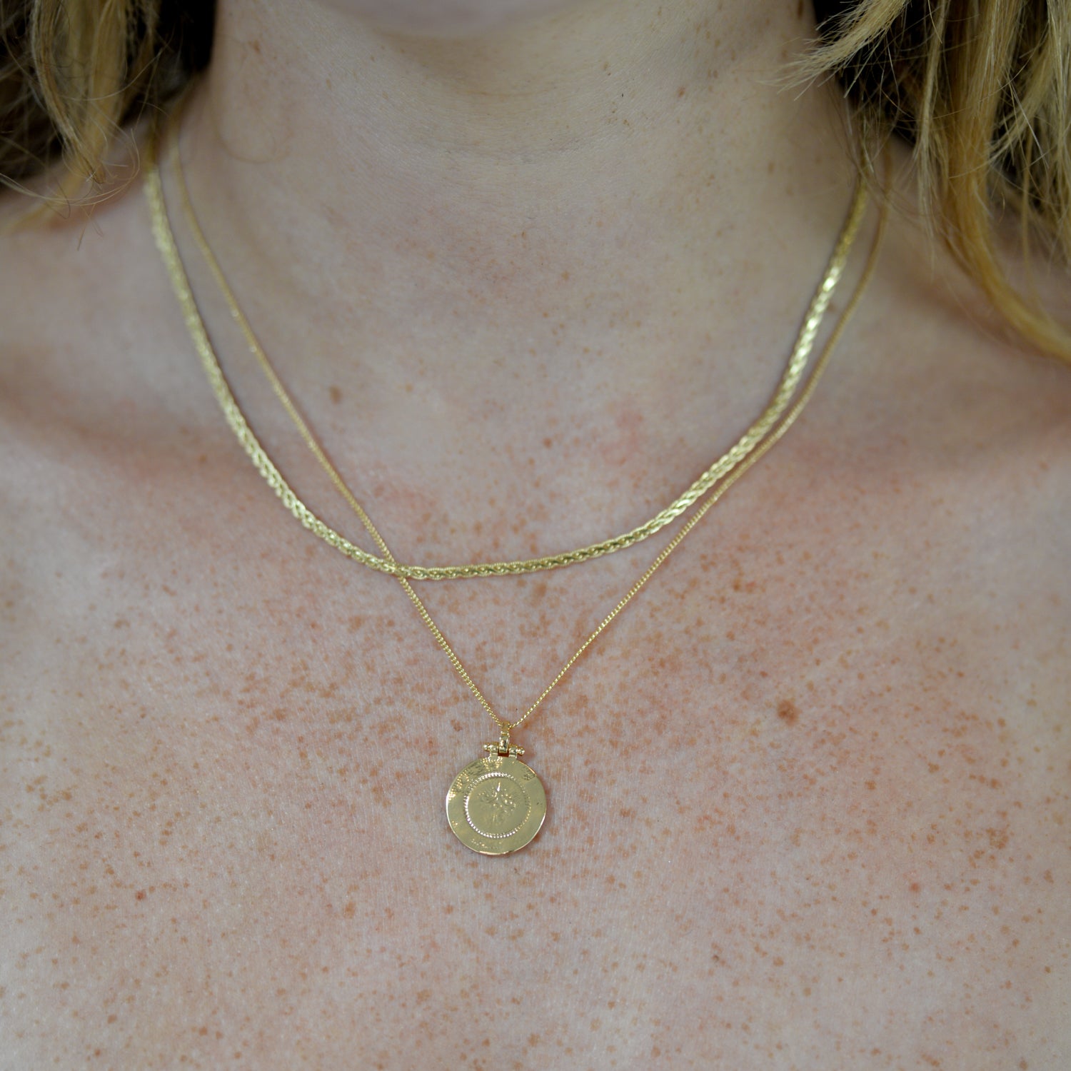 Pilgrim Nomad 2-in-1 Coin Necklace Gold Plated