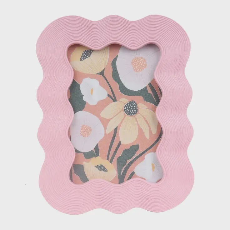 Pink Wave Photograph Frame 4 x 6