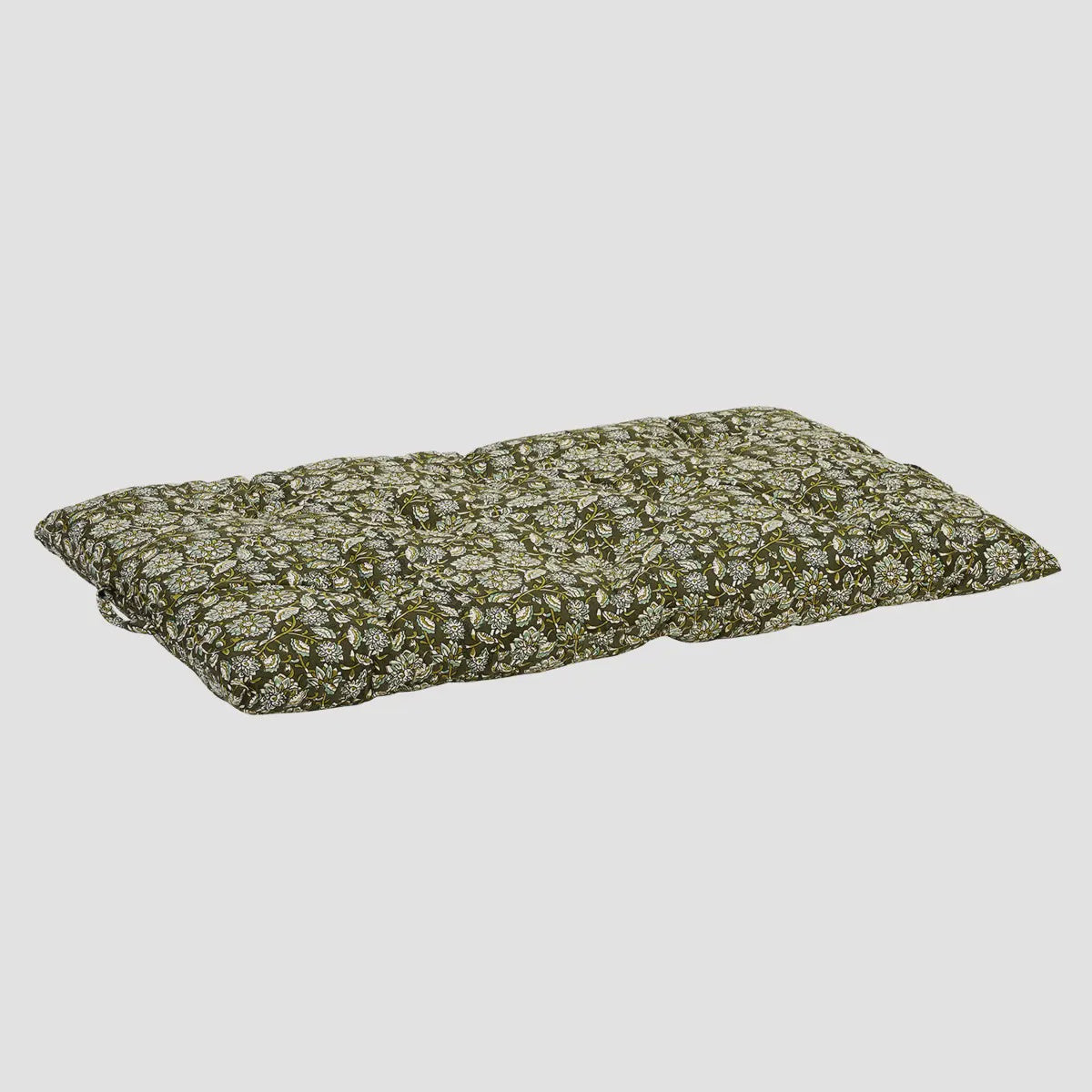 Printed Cotton Green Floral Mattress