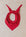 Merino Triangle Scarf / Red
