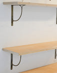 Antique Brass Twist Shelf Brackets  / Sizes