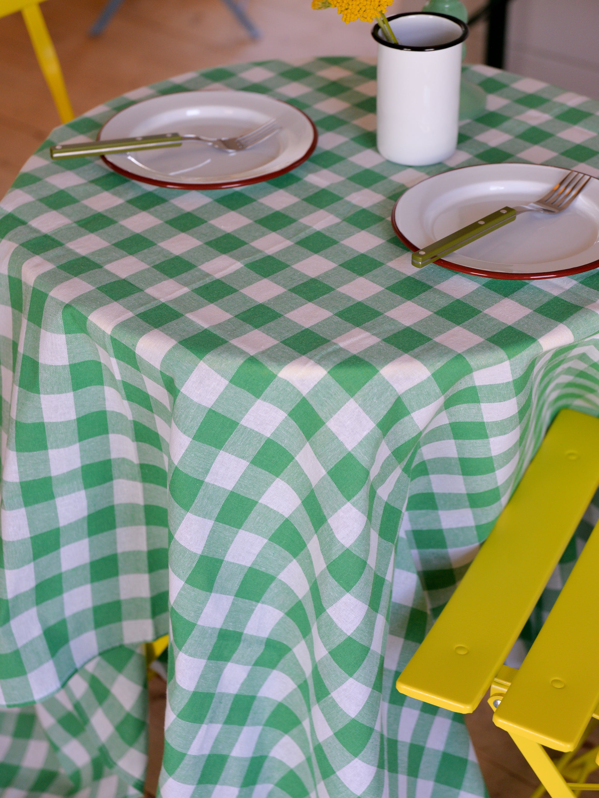 Gingham Tablecloth/Green