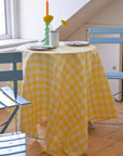 Gingham Tablecloth / Yellow