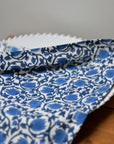 Zucchini Print Napkin / Blue