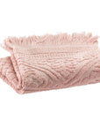 Jacquard Guest Towel / Soft Pink