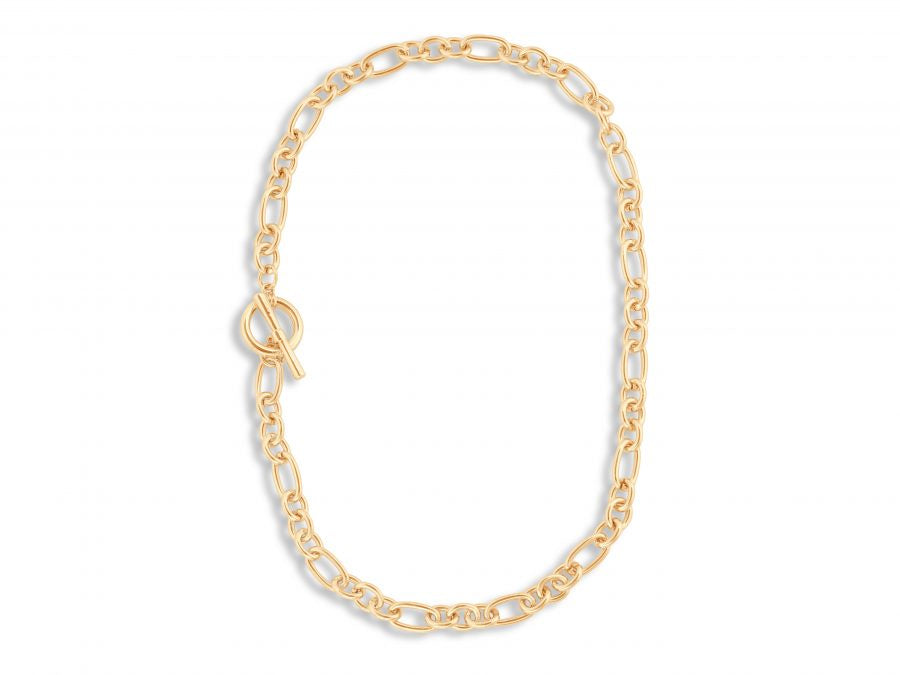 Maude Curb Chain Necklace in Gold