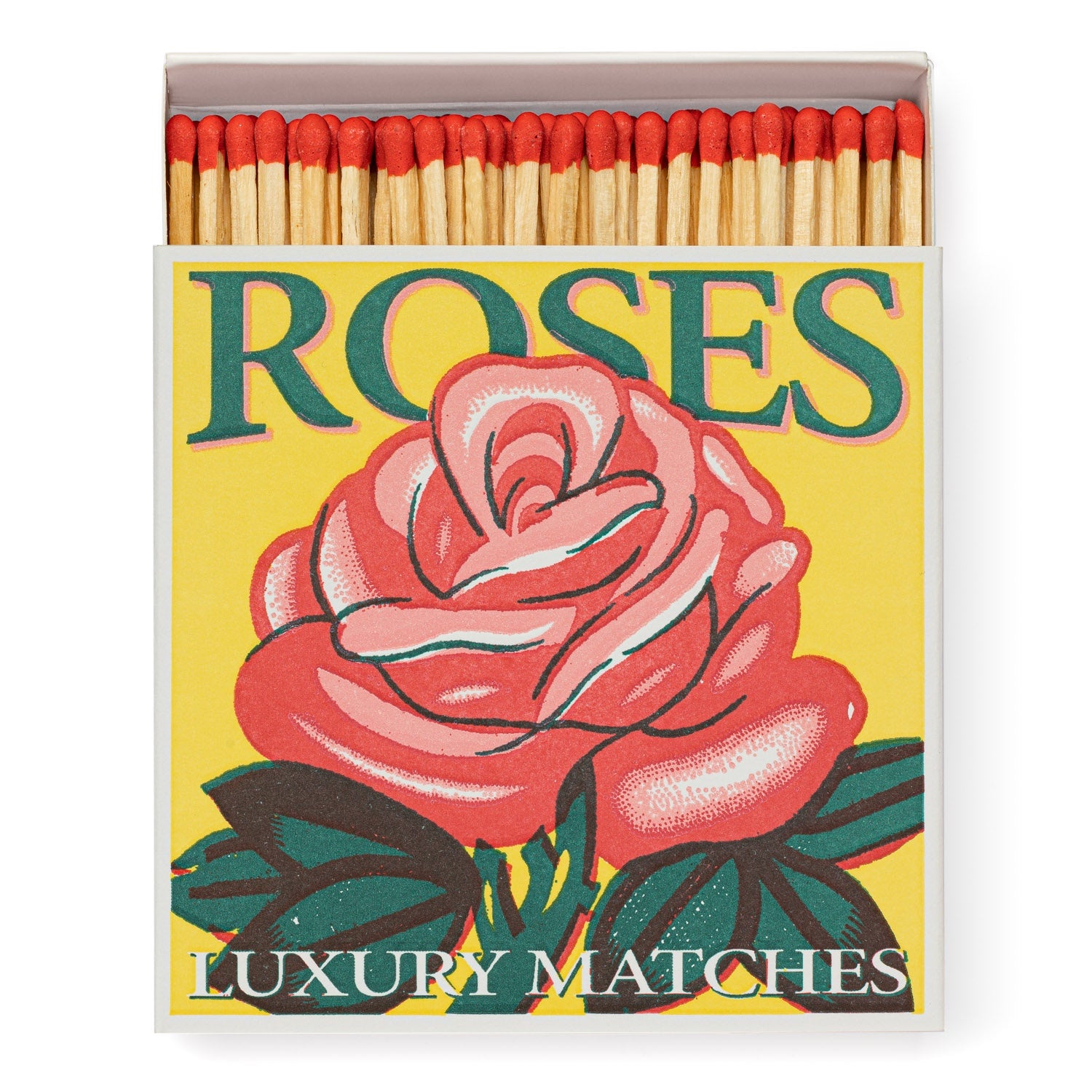 Square Match Box / Rose